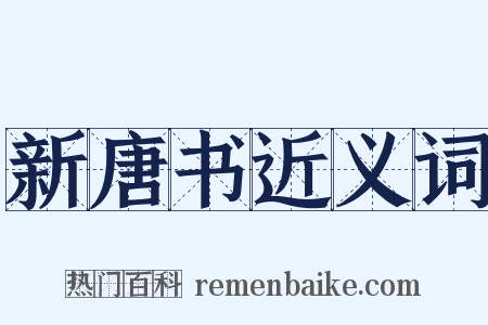 新唐书近义词是什么意思的图片